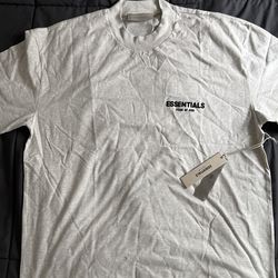 Essentials FEAR OF GOD Light Oatmeal Adult XL T-shirt