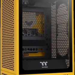 thermaltake the tower 200 bumblebee mini itx tower case