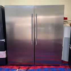 Frigidaire 66" Freezer And Ref 