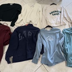 Bag Of Sweaters And Hoodies For Sale 
