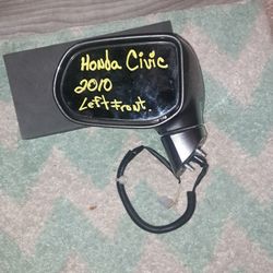 Left Front Sideview Mirror  2010 Honda Civic