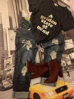 Sundry tee shirt A golden state of mind