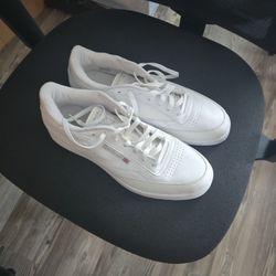 White Reeboks Size 12