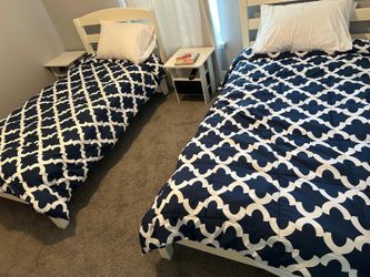 1, twin bed memory foam mattress and  with whiteFrame