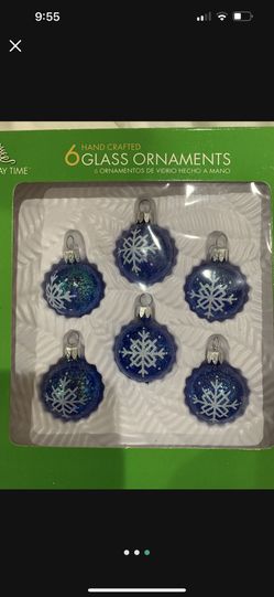 New 2 Box Of Hand Crafted Glass ornament 