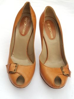 Sergio Rossi peep toe pumps heels *Size 35