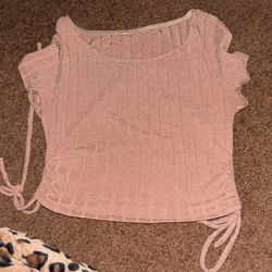 brown crop top (ish)