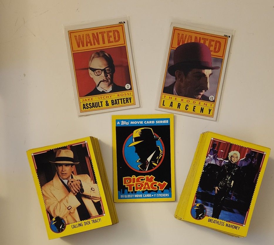 Topps Dick Tracy Card Bundle 87 Card Included