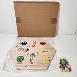 Aggravation Board Game Original Marble Game Double Sided Painted Game Board 4 and 6 Player Fast Track Board Game Wooden Family Board Games for Adults 