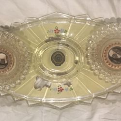 Antique Glass Wall Light Fixture