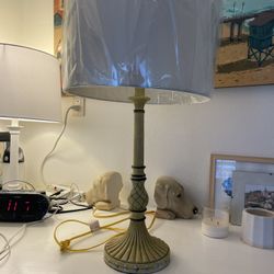 Hand painted Yellow Lamp