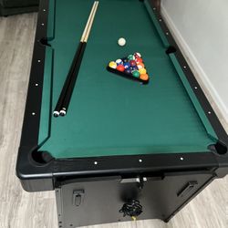 2 In 1 Pool Table  , L81”x W45”