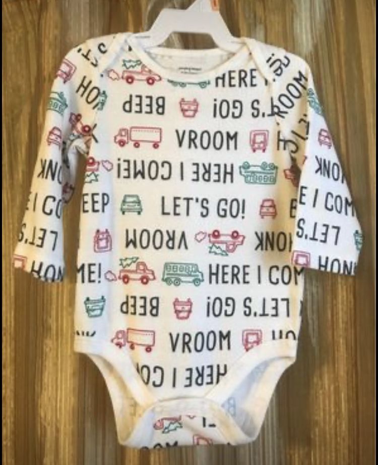 Onesie (trucks, Vroom And Beep) 