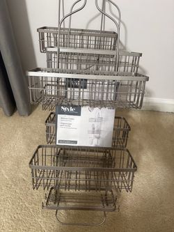 Style Selections Shower Caddy Satin Nickel
