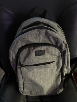 Gray backpack