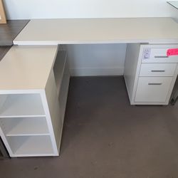 New Desk 60”x48” White Gray Sale !!