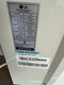 LG portable AC