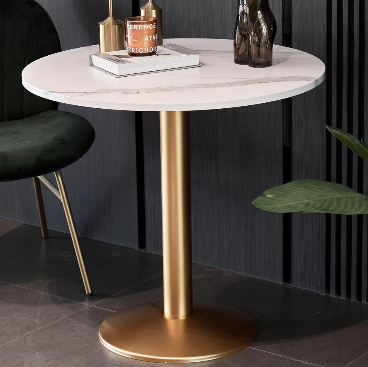White And Gold Dining/ Breakfast Table