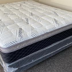 Queen bamboo plush comfort Europillow top 12inch Matres!!