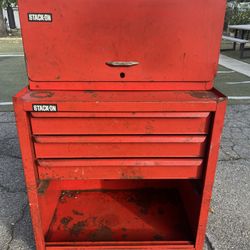 Toolbox Stack-On 2-Piece Tool Cabinet for Sale