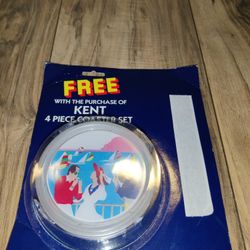 NEW Vintage Kent Coasters Set-4 Pieces in Package Tobacco Cigarette 1980's Promo. Packaging has some wear from age and storage. Sold as is.

