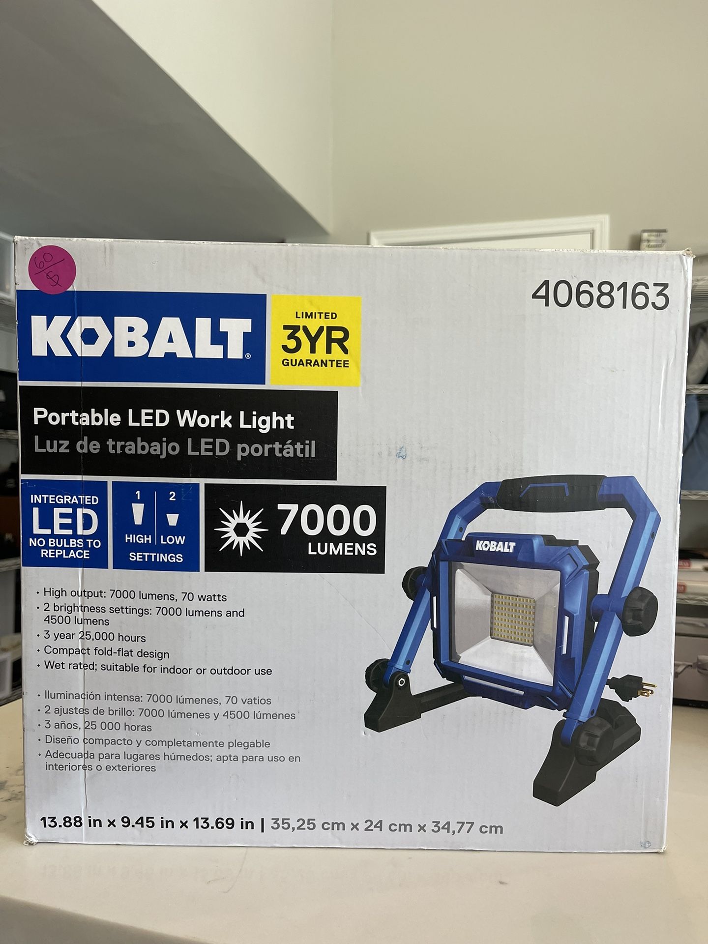 Kobalt Portable LED Work Light, New