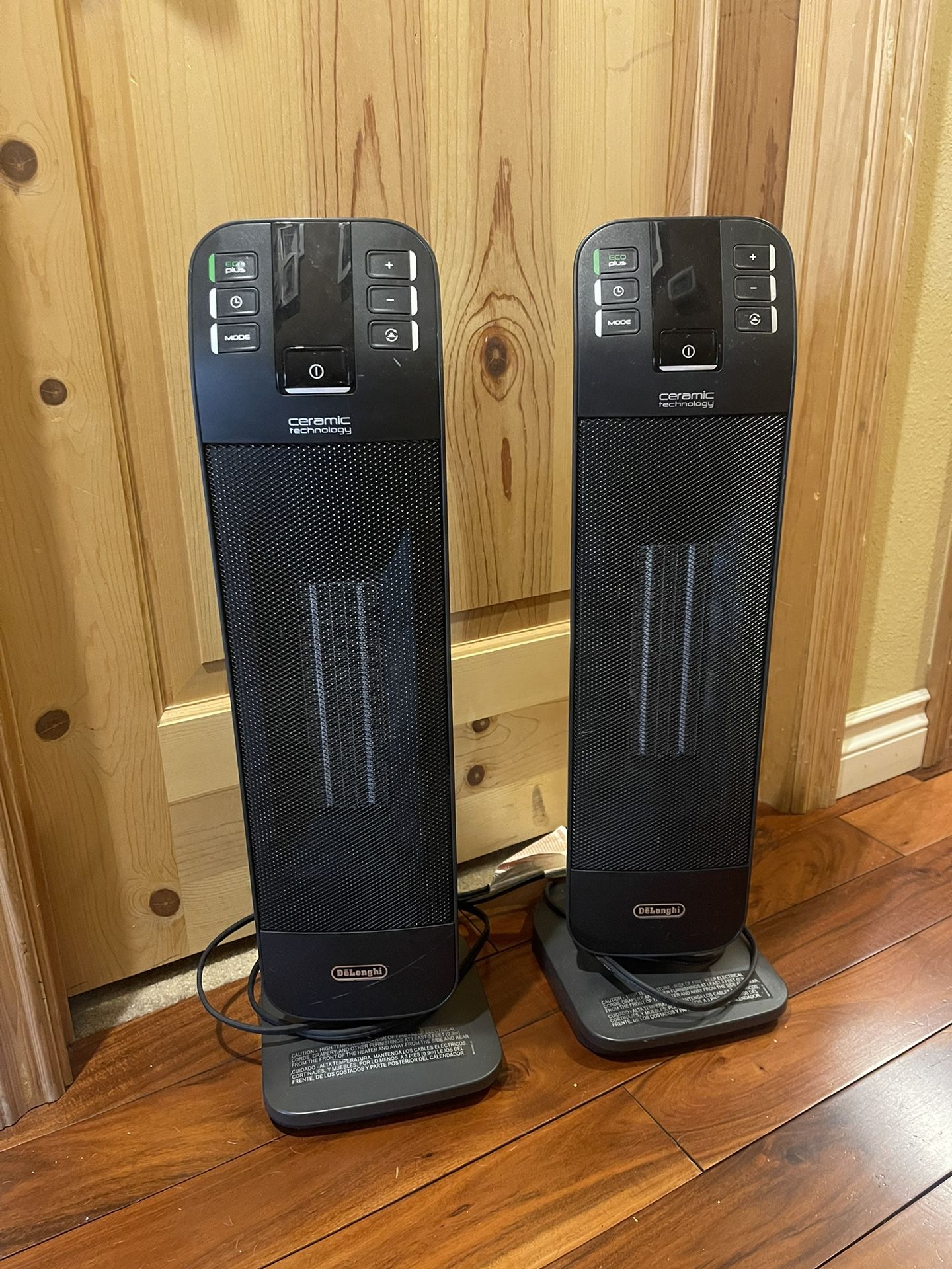2 DēLonghi Ceramic Digital Space Heaters