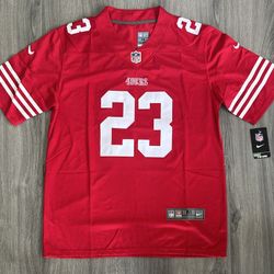 San Francisco 49ers McCaffrey Red Jersey 