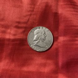 1963-D Franklin Half Dollar "CIRCULATED" Coin, 90% Silver,