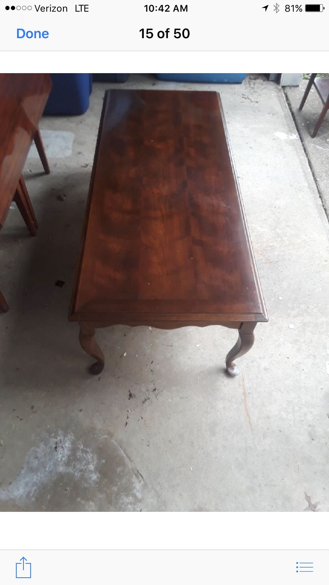 Antique coffee table