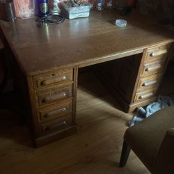 real wood desk