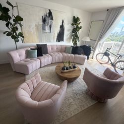 Sectional And 2 Chair Set