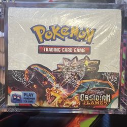 Pokémon obsidian flames booster box with case