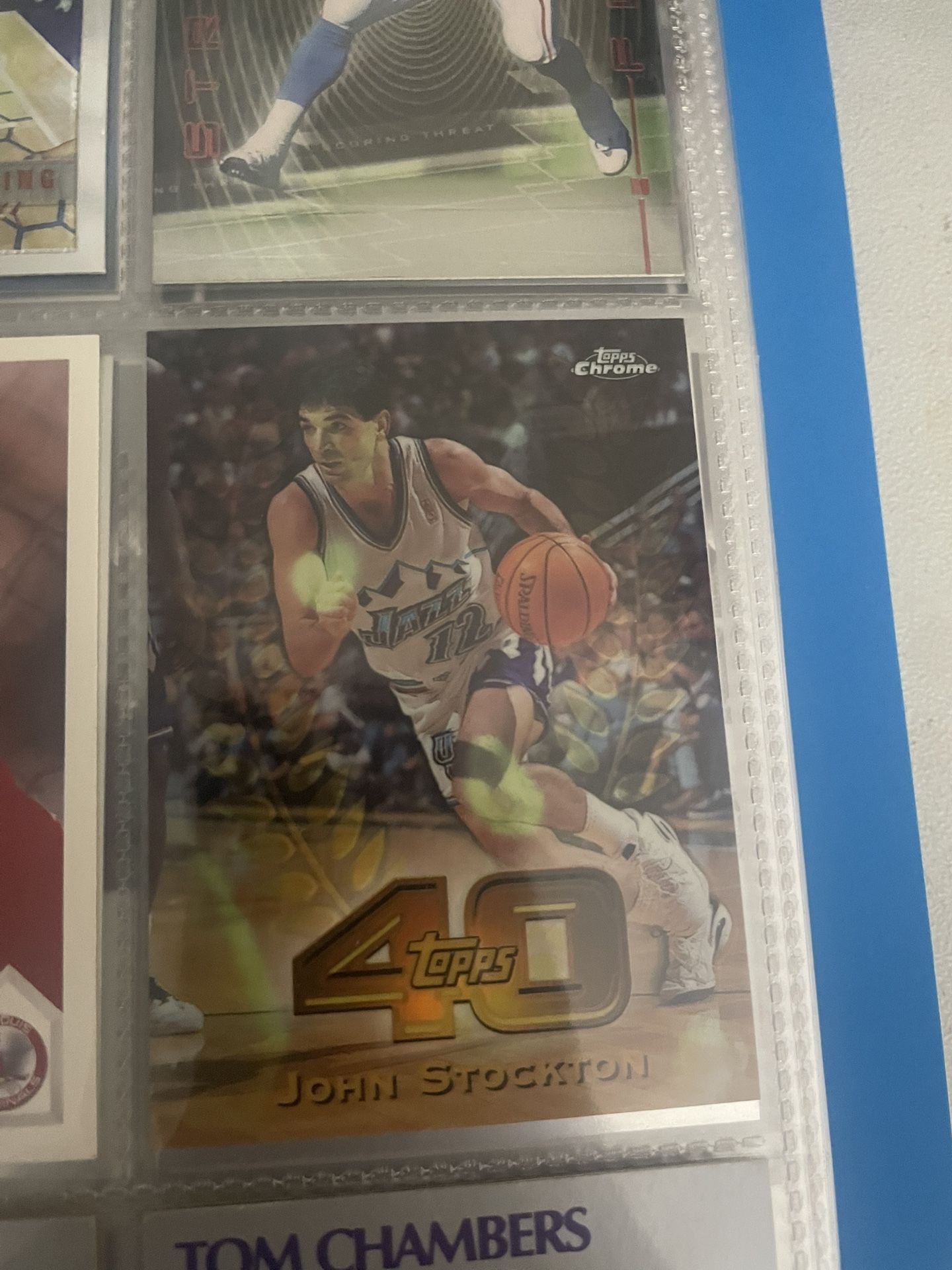 John Stockton Topps 40 Refractor