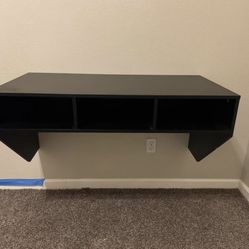 Black Floating Desk 
