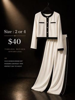 Elegant black & white set