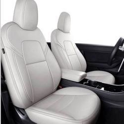 Seat Cover Custom Fit for Tesla Model Y 2020-2024 5 Seat Synthetic Leather