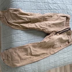Mens Tan Jogger Pants