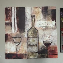 Wine Bottle Canvas 40”