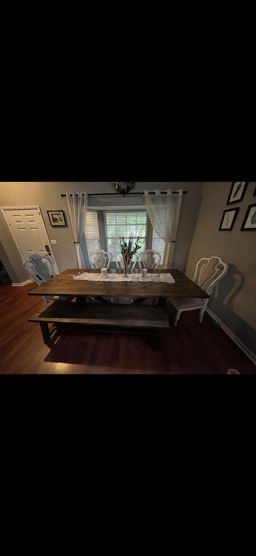 Custom Wood Table And Chairs 