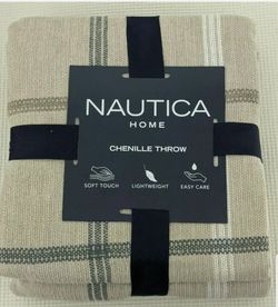 Throw Lightweight Blanket Chenille Nautica 60x70" Cozy Chair overstock.