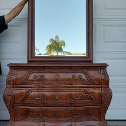 Bombay dresser and mirror
