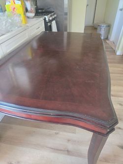wood dinner table