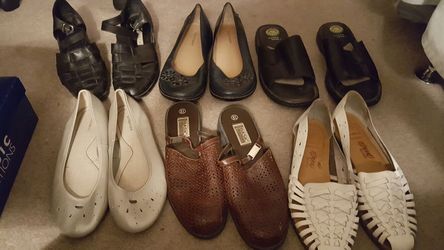 Womens size 8.5 sandals and slip on shoes