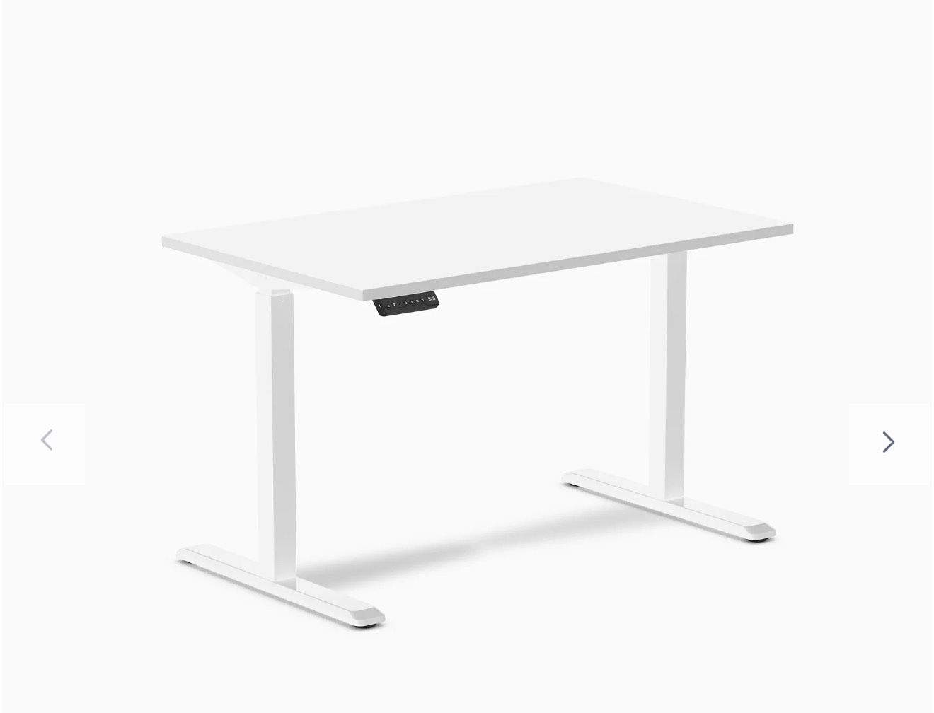 White Electric Adjustable Standing Desk