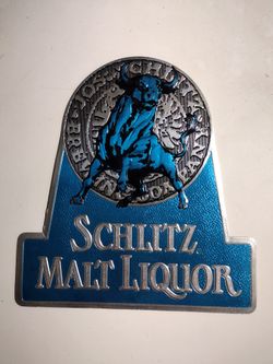 Schlitz Bull Beer Sign