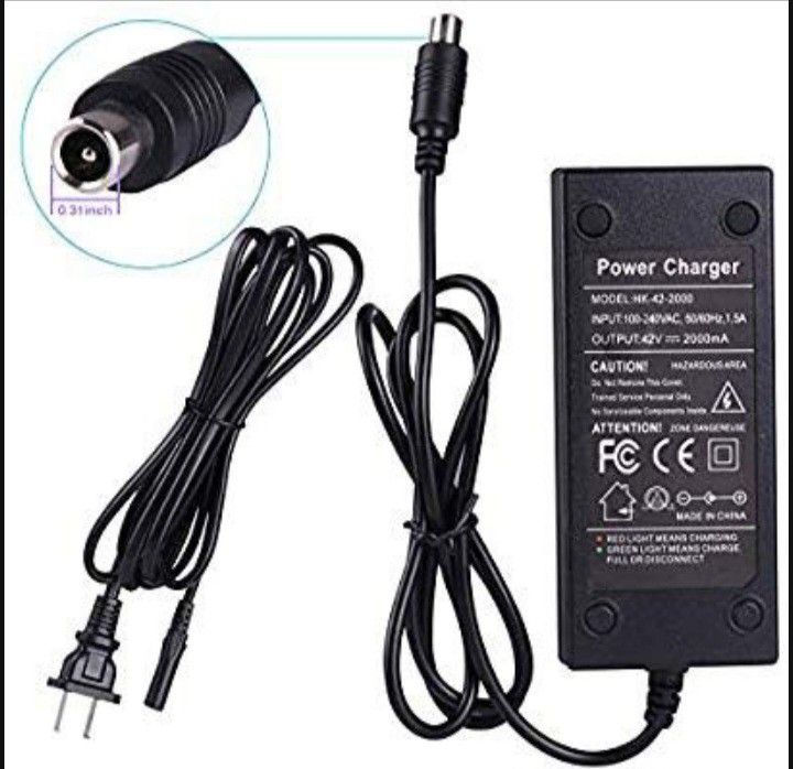 36v Charger Slightly Used. Xiaomi M365, Ninebot Max G30, And Others Scooters With RCA Connector Port.
