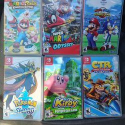 Mario, Pokemon, Kirby, CTR. Nintendo switch