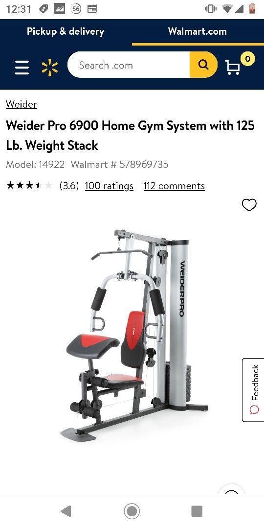Weider Pro 6900 Home Gym System with 125 Lb. Weight Stack for Sale in Bothell WA OfferUp