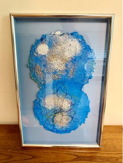 Original Contemporary Mixed-Media Sculptural Paper Art - Framed Shadow Box